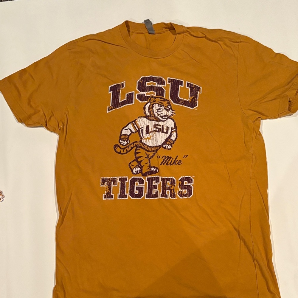 Next Level Apparel LSU Tigers Graphic Tee - Mustard